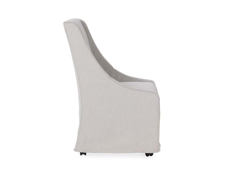 Classic Home - Warwick Upholstered Rolling Dining Chair in Sandy Tan (Set of 2) - 53051734 - GreatFurnitureDeal