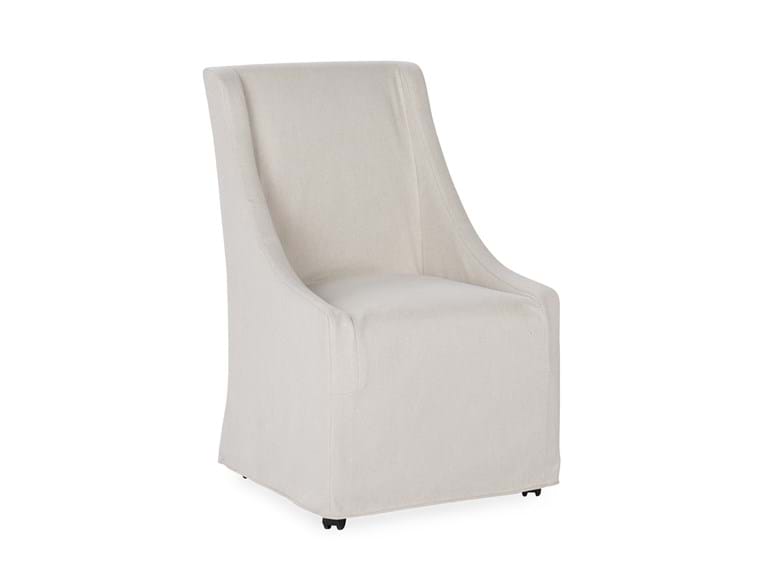 Classic Home - Warwick Upholstered Rolling Dining Chair in Sandy Tan (Set of 2) - 53051734 - GreatFurnitureDeal