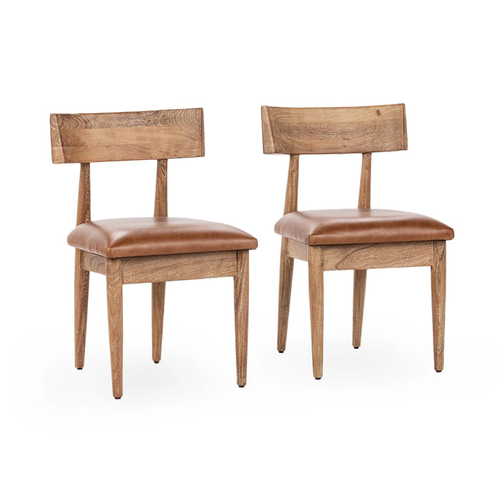 Classic Home - Alvaro Dining Chair in Golden Wheat (Set of 2) - 53051738