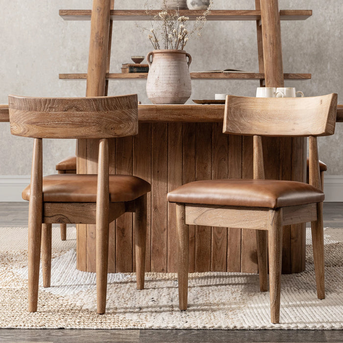 Classic Home - Alvaro Dining Chair in Golden Wheat (Set of 2) - 53051738