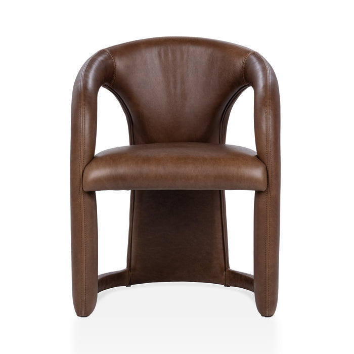 Classic Home - Archie Top Grain Leather Dining Chair - 53051815 - GreatFurnitureDeal