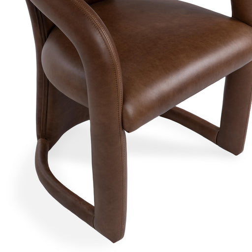 Classic Home - Archie Top Grain Leather Dining Chair - 53051815 - GreatFurnitureDeal