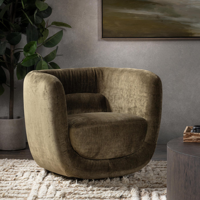 Classic Home - Nico Upholstered Fabric Swivel Accent Chair - 53051820 - GreatFurnitureDeal