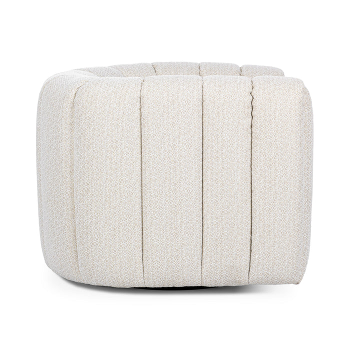 Classic Home - Lexa Upholstered Fabric Swivel Chair - 53051822 - GreatFurnitureDeal