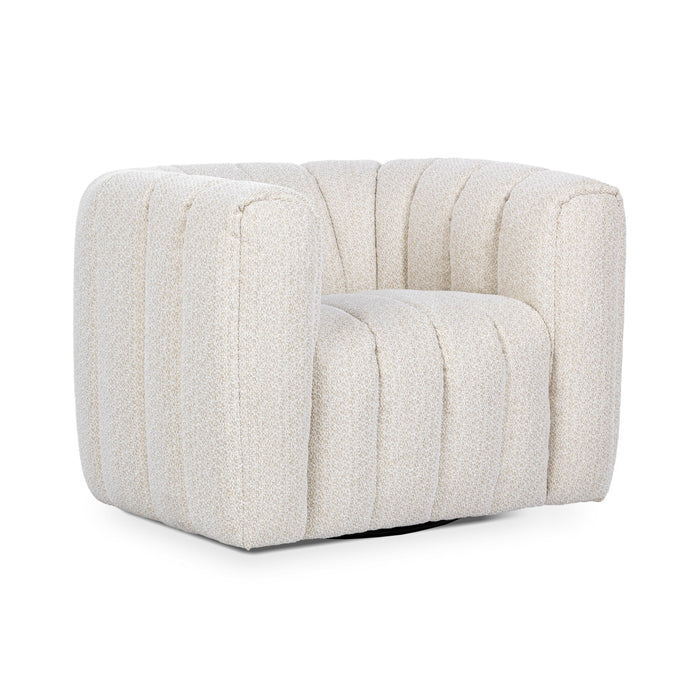 Classic Home - Lexa Upholstered Fabric Swivel Chair - 53051822 - GreatFurnitureDeal