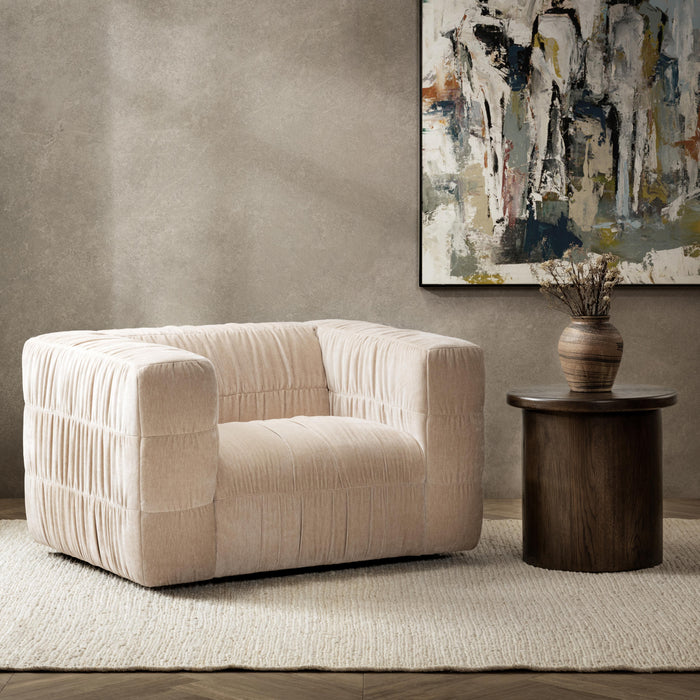 Classic Home - Afeela Upholstered Fabric Swivel Chair - 53051827 - GreatFurnitureDeal