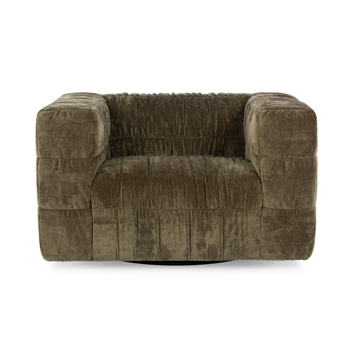 Classic Home - Afeela Upholstered Fabric Swivel Chair - 53051828 - GreatFurnitureDeal