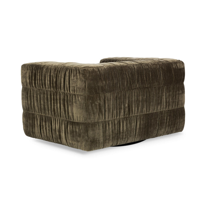 Classic Home - Afeela Upholstered Fabric Swivel Chair - 53051828 - GreatFurnitureDeal