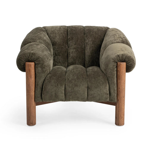 Classic Home - Sansa Accent Chair in Olive Green - 53051851 - GreatFurnitureDeal