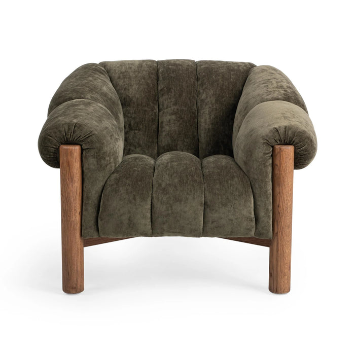 Classic Home - Sansa Accent Chair in Olive Green - 53051851 - GreatFurnitureDeal