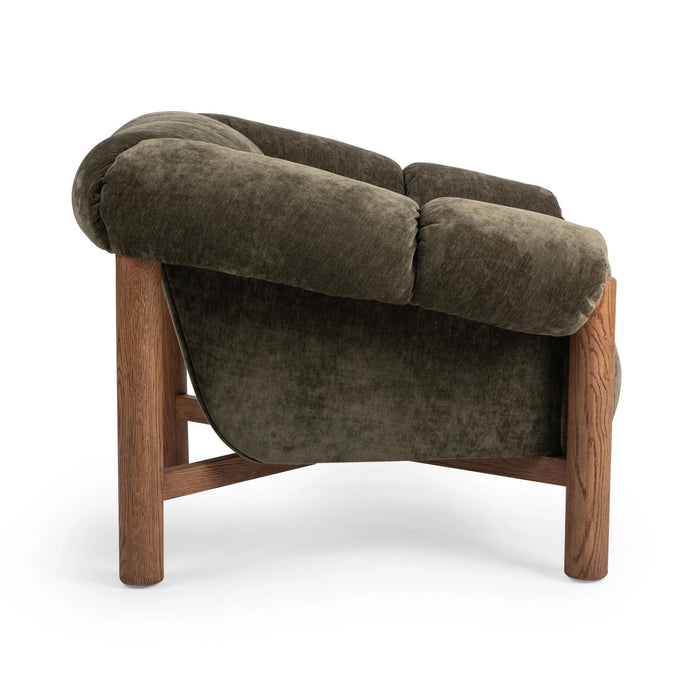 Classic Home - Sansa Accent Chair in Olive Green - 53051851 - GreatFurnitureDeal