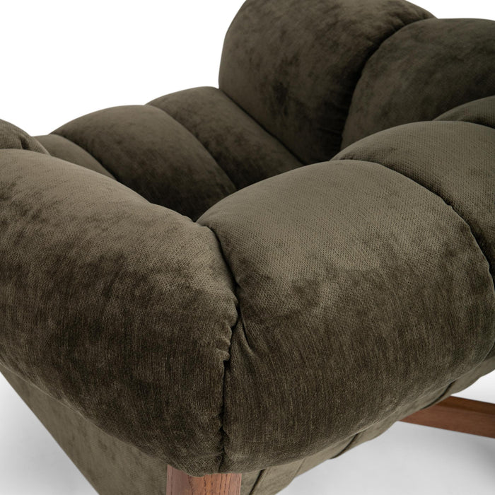 Classic Home - Sansa Accent Chair in Olive Green - 53051851 - GreatFurnitureDeal