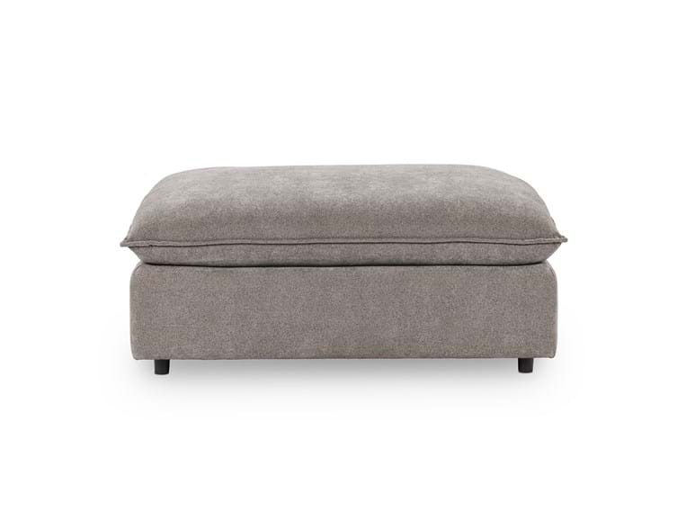 Classic Home Furniture - Caplan Upholstered Ottoman in Charcoal - 5308850ECH - GreatFurnitureDeal