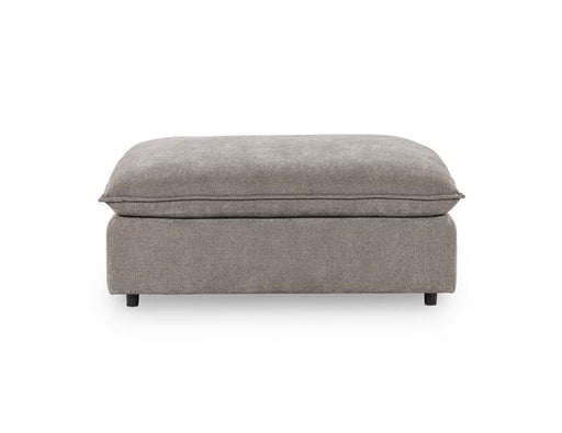 Classic Home - Caplan Upholstered Ottoman in Charcoal - 5308850ECH - GreatFurnitureDeal