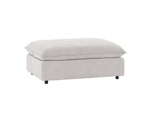 Classic Home - Caplan Upholstered Ottoman in Gray - 5308850EGR - GreatFurnitureDeal
