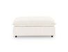 Classic Home - Caplan Upholstered Ottoman in Ivory - 5308850EIV - GreatFurnitureDeal