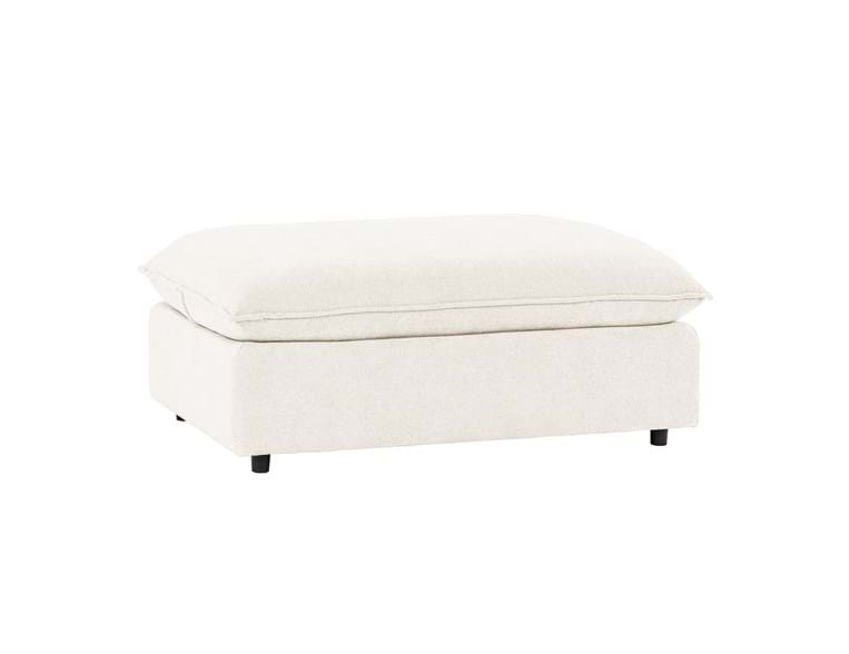 Classic Home - Caplan Upholstered Ottoman in Ivory - 5308850EIV - GreatFurnitureDeal