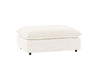 Classic Home - Caplan Upholstered Ottoman in Ivory - 5308850EIV - GreatFurnitureDeal