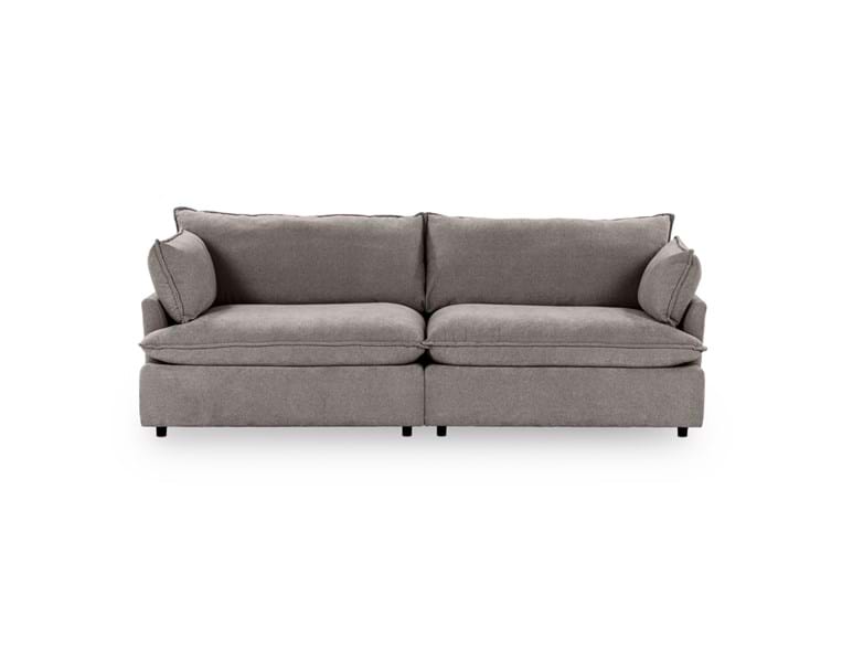 Classic Home - Caplan Upholstered 2 Piece Modular Sectional in Charcoal - 5308SC2ECH - GreatFurnitureDeal