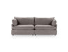Classic Home - Caplan Upholstered 2 Piece Modular Sectional in Charcoal - 5308SC2ECH - GreatFurnitureDeal