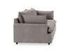 Classic Home - Caplan Upholstered 2 Piece Modular Sectional in Charcoal - 5308SC2ECH - GreatFurnitureDeal