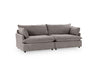 Classic Home - Caplan Upholstered 2 Piece Modular Sectional in Charcoal - 5308SC2ECH - GreatFurnitureDeal