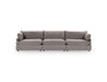 Classic Home Furniture - Caplan Upholstered 3 Piece Modular Sectional in Charcoal - 5308SC3ECH - GreatFurnitureDeal