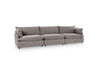 Classic Home Furniture - Caplan Upholstered 3 Piece Modular Sectional in Charcoal - 5308SC3ECH - GreatFurnitureDeal