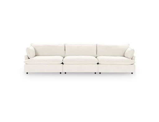 Classic Home - Caplan Upholstered 3 Piece Modular Sectional in Ivory - 5308SC3EIV - GreatFurnitureDeal