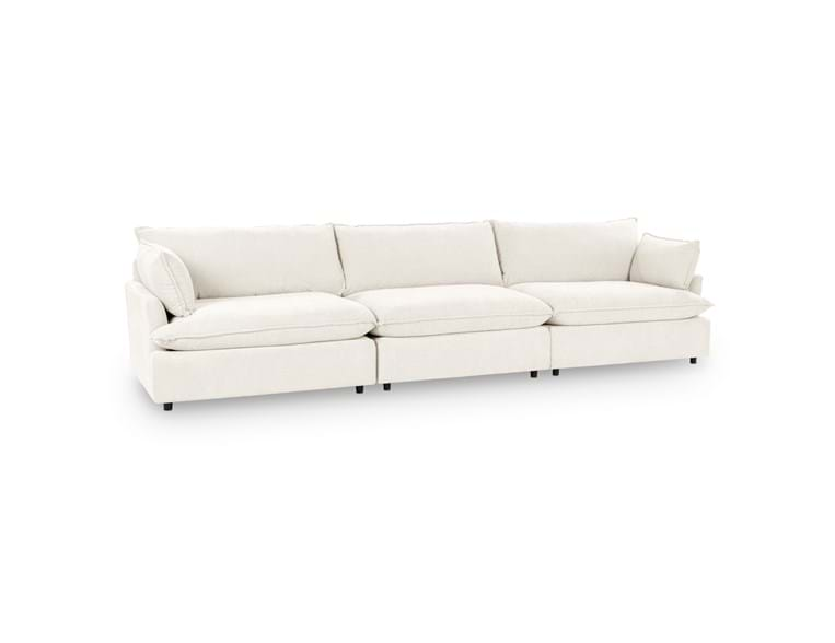 Classic Home Furniture - Caplan Upholstered 3 Piece Modular Sectional in Ivory - 5308SC3EIV - GreatFurnitureDeal