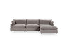 Classic Home Furniture - Caplan Upholstered 4 Piece Modular Sectional in Charcoal - 5308SC4ECH - GreatFurnitureDeal