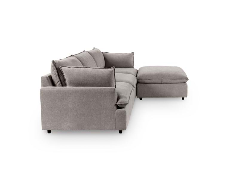 Classic Home Furniture - Caplan Upholstered 4 Piece Modular Sectional in Charcoal - 5308SC4ECH - GreatFurnitureDeal