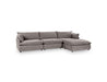 Classic Home Furniture - Caplan Upholstered 4 Piece Modular Sectional in Charcoal - 5308SC4ECH - GreatFurnitureDeal