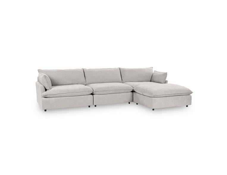 Classic Home Furniture - Caplan Upholstered 4 Piece Modular Sectional in Gray - 5308SC4EGR - GreatFurnitureDeal