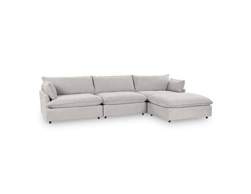 Classic Home - Caplan Upholstered 4 Piece Modular Sectional in Gray - 5308SC4EGR - GreatFurnitureDeal
