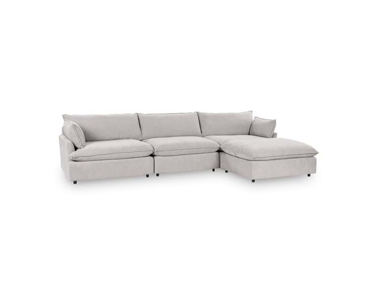 Classic Home - Caplan Upholstered 4 Piece Modular Sectional in Gray - 5308SC4EGR - GreatFurnitureDeal