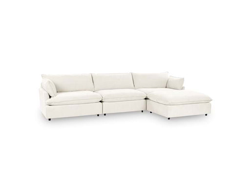 Classic Home Furniture - Caplan Upholstered 4 Piece Modular Sectional in Ivory - 5308SC4EIV - GreatFurnitureDeal