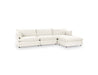 Classic Home Furniture - Caplan Upholstered 4 Piece Modular Sectional in Ivory - 5308SC4EIV - GreatFurnitureDeal