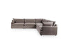 Classic Home - Caplan Upholstered 5 Piece Modular Sectional in Charcoal - 5308SC5ECH - GreatFurnitureDeal