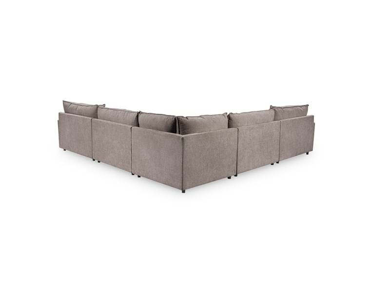 Classic Home - Caplan Upholstered 5 Piece Modular Sectional in Charcoal - 5308SC5ECH - GreatFurnitureDeal