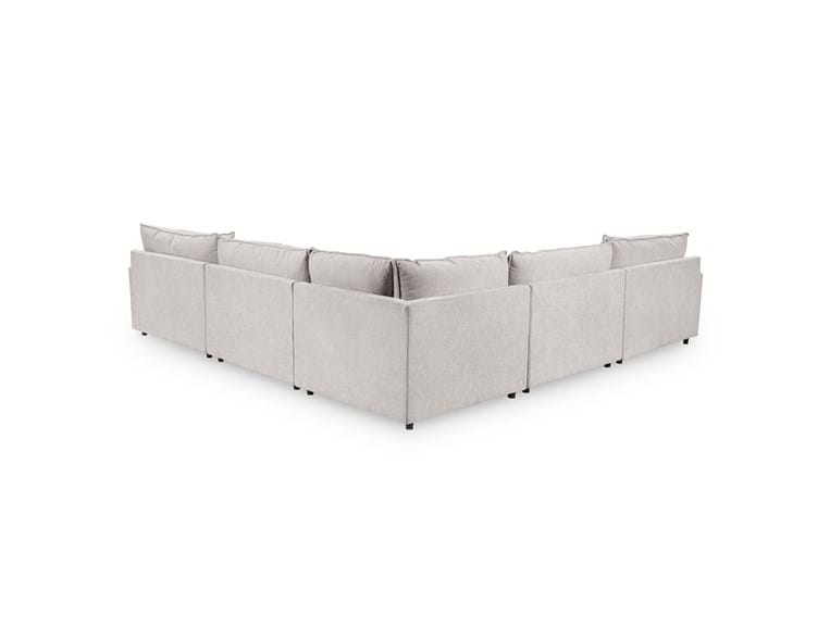 Classic Home Furniture - Caplan Upholstered 5 Piece Modular Sectional in Gray - 5308SC5EGR