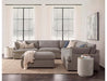 Classic Home - Caplan Upholstered 6 Piece Modular Sectional w/ Ottoman Elite in Charcoal - 5308SC6ECH - GreatFurnitureDeal