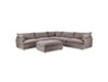 Classic Home - Caplan Upholstered 6 Piece Modular Sectional w/ Ottoman Elite in Charcoal - 5308SC6ECH - GreatFurnitureDeal