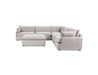 Classic Home Furniture -  Caplan Upholstered 6 Piece Modular Sectional w/ Ottoman - 5308SC6EGR - GreatFurnitureDeal