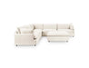 Classic Home - Caplan Upholstered 6 Piece Modular Sectional w/ Ottoman Elite in Ivory - 5308SC6EIV - GreatFurnitureDeal