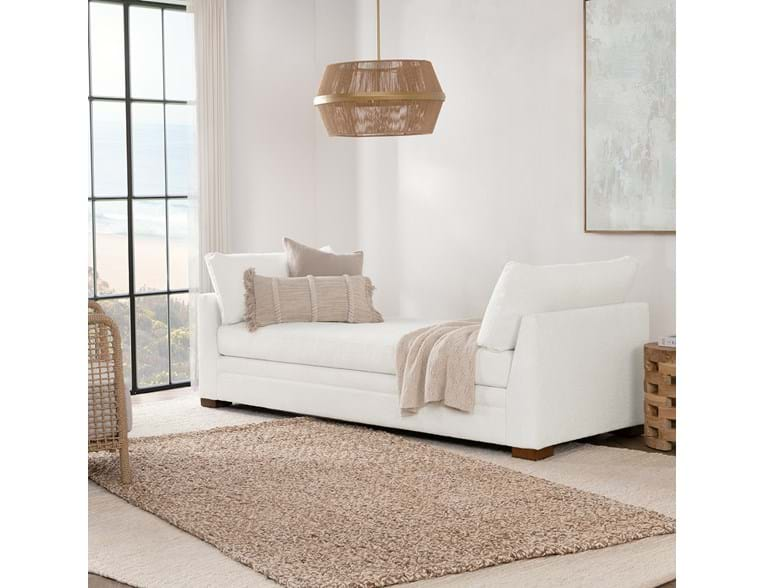 Classic Home Furniture -  Audrey Upholstered Daybed in White - 5309STRWH - GreatFurnitureDeal