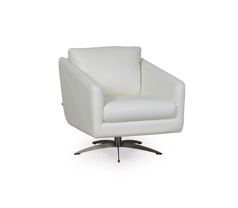Moroni - Jayden Full Leather Modern Chair in Snow White - 53006B1296 - GreatFurnitureDeal