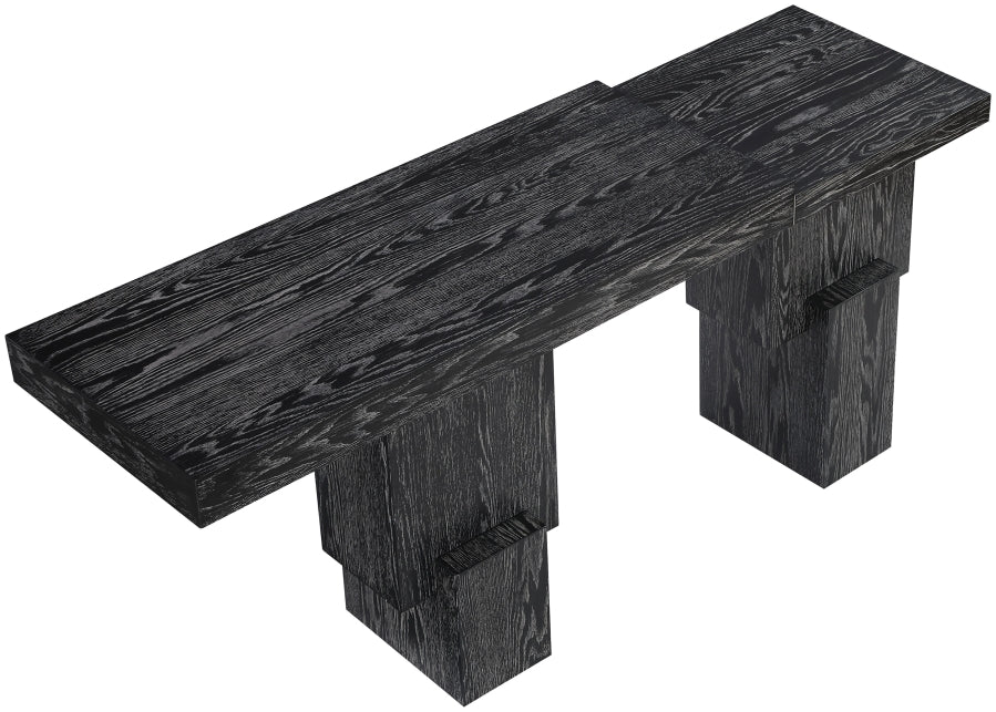 Meridian Furniture - Anzio Oak Veneer And Solid Wood Console Table - 302Black-T - GreatFurnitureDeal