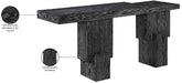 Meridian Furniture - Anzio Oak Veneer And Solid Wood Console Table - 302Black-T - GreatFurnitureDeal