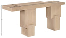 Meridian Furniture - Anzio Oak Veneer And Solid Wood Console Table - 302Natural-T - GreatFurnitureDeal